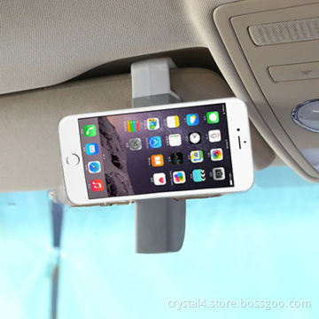 Universal mini car sun visor and car vent 2-in-1 phone holder